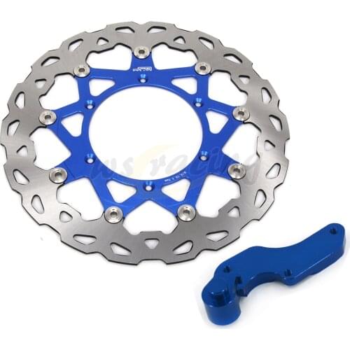 Blue CNC 320MM Motorcycle Front Floating Brake Disc & Bracket For YAMAHA YZ426F 00-02 WR450F 03-15 YZ450F 03-07 YZF450