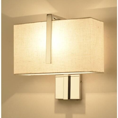 Modern Indoor LED Wall Lamp Bedside Bedroom Applique Sconce Dual Switch Interior Headboard Home Hotel Wall Light ZM1023