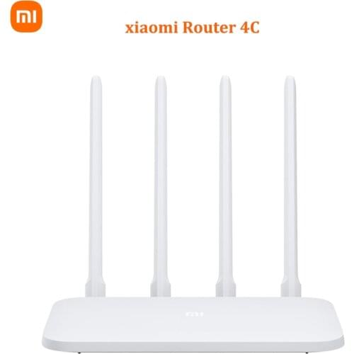Xiaomi Mi Mijia WIFI Router 4C Roteador APP Control 64 RAM 802.11 b/g/n 2.4G 300Mbps 4 Antennas Wireless Routers Repeater
