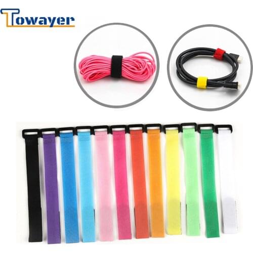 10PCS Cable Organizer Wire Winder Clip Earphone Holder Mouse Cord Protector HDMI Cable Management Reusable Tape Cable Organizer