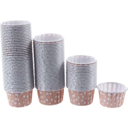 100X Cupcake Wrapper Paper Cake Case Baking Cups Liner Muffin Pink