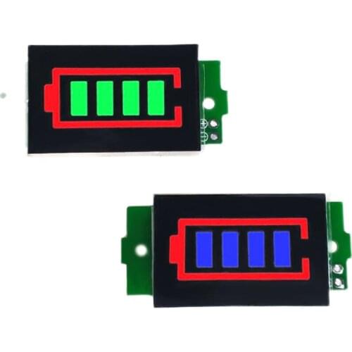 1S - 4S-8S Single 3.7V Lithium Battery Capacity Indicator Module 4.2V Blue Display Electric Vehicle Battery Power Tester Li-ion