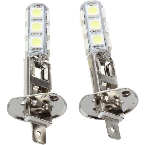 2 pcs Auto light headlight lamp H1 white 13 SMD 5050 LED chips
