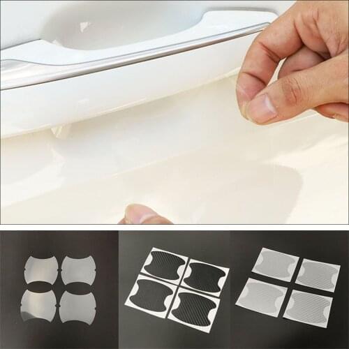 4pcs/Lot Car Handle Protection Sticker For Mazda 2 3 5 6 CX-5 CX7 CX-8 CX9 CX-3 CX-4 CX-30 MX-5 Atenza Axela BT-50 Hazumi Takeri