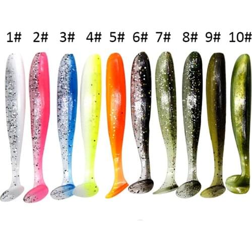 5Pcs/lot Wobbler Fishing soft Lure 7/6/9cm Easy Shiner Jig Swimbait Artificial Double Color Silicone Soft Bait Carp Bass Lures