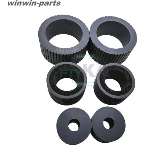 1 SET 6 pcs scanner pick up roller tire Rubber Brake Roller for Fujitsu fi 7600 fi 7700