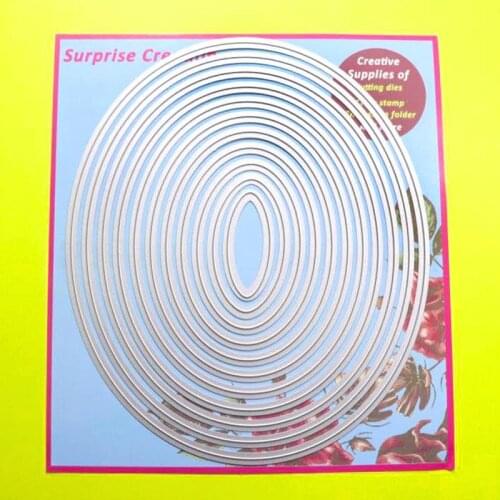 Large Cutting dies Plain Oval Scrapbook Cardmaking Paper Craft DIY Metal Stencil Surprise Creation dies