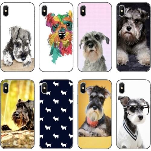 Miniature Schnauzer Dog Accessories Phone Case For Xiaomi Mi 9T 8 SE Pro A2 Lite 6X 5 4 A3 A1 Note Max Mix 2 3 Pocophone F1