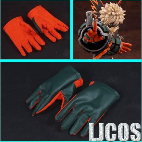 Hot Anime My Hero Academia Bakugou Katsuki Gloves Cosplay Props for Halloween Carnival Christmas Fancy Party