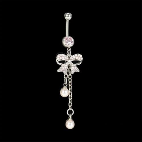 HOT!!!! Women Butterfly Dangle Ball Button Barbell Bar Body Piercing Belly Navel Ring Sexy women body ornament Belly Button Ring