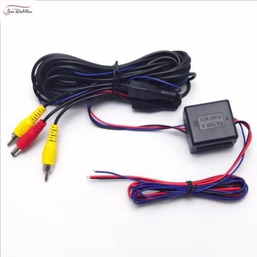 JanDeNing 1PC Car Rear View Camera Video & Power Wires Cables Stabilized Relay Capacitor LMZ Filter for VW AUDI BMW Cadilac Cars