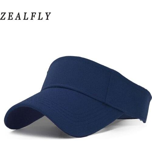 Summer Colorful Solid Fishing Visor Caps Hunting Hat Adult Man Woman Outdoor Sports Adjustable Sun Visor Caps 15 Style
