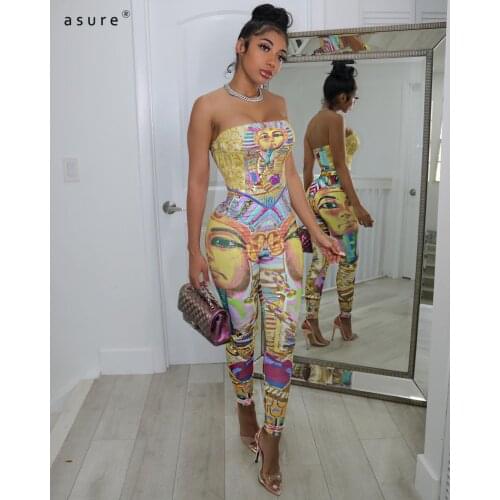 Jumpsuit Women Pants Body Black Overalls Sexy Femme Baddie Clothes One Piece Club Outfits Tracksuit Elegant Catsuit ALS235