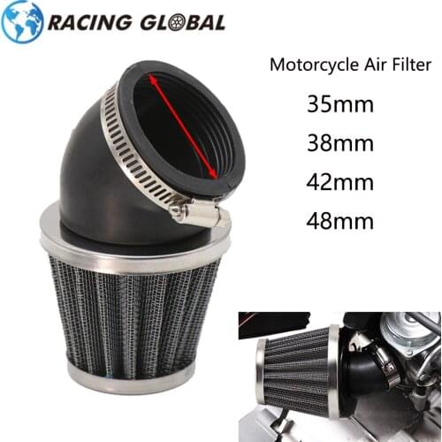 ALCON-35mm 38mm 42mm 48mm Motorcycle Air Filter Cleaner Intake Filter Motocross Scooter For ATV Scooter Pit Bike Universal