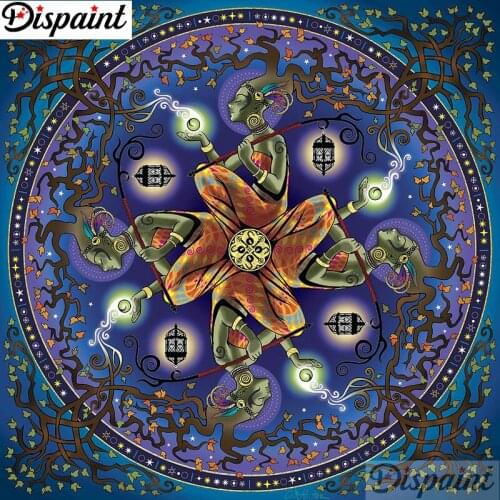 Dispaint Full Square/Round Drill 5D DIY Diamond Painting "Mandala scenery" Embroidery Cross Stitch 3D Home Decor Gift A12502