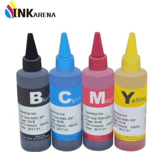100ml Bottle Dye Ink Refill Kit For Epson DX4000 DX4050 DX4400 DX4450 DX5000 DX5050 DX6000 DX6050 DX7000F DX7400 DX7450 Printer