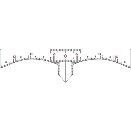 50X Disposable Microblading Ruler Accurate Tattoo Measurement Sticker Tools Permanent Makeup Eyebrow Shaping Ruler Dropshipping