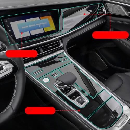 Lsrtw2017 for Changan Cs85 transparent anti-scratch protective car gear dashboard screen film sticker 2019 2020 2021 gps lcd