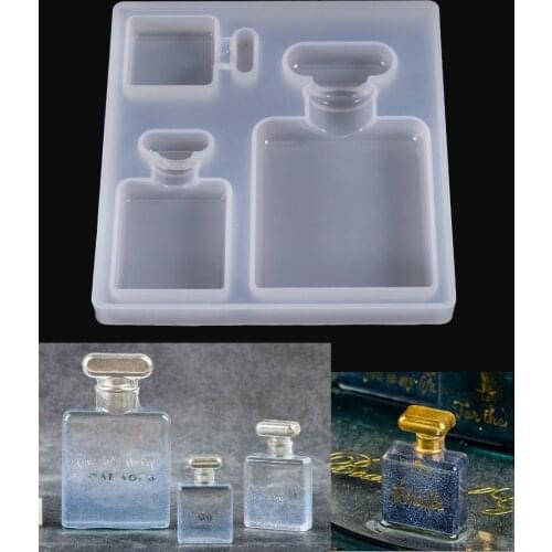 Perfume bottle Silicone Mold for jewelry making Resin jewelry tool UV epoxy resin molds decorative crafts