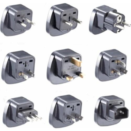 Universal CE America European Kr AU EU to US UK USA Plug Adapter South Africa India Adaptor Italy Switzerland Travel Converter