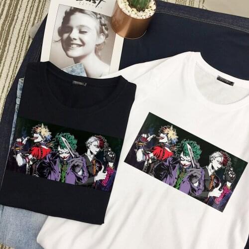 My Hero Academy Japan boku no hero academia anime Harajuku casual spoof clown cartoon loose summer T-shirt Ulzzang female tops