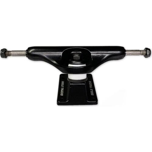 1 Pair Professional Skateboard Longboard Truck Set - Performance Aluminum Alloy - 210mm - Black