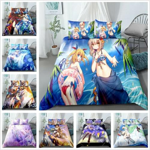 Anime Azur Lane Home Textile Pillow Case 3D Bed Linen Duvet Covers Comforter Bedding Sets Bed Set Home Decor Bedding