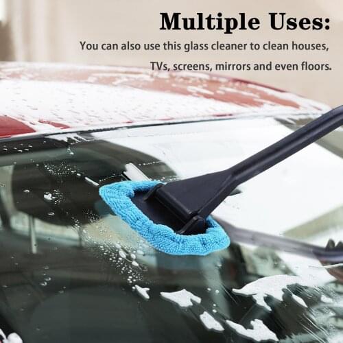 Car Windshield Cleaner Window Brush Microfiber Wiper Cleaner Cleaning Brush Auto Microfiber Window Cleaning Tool Brush Dropship
