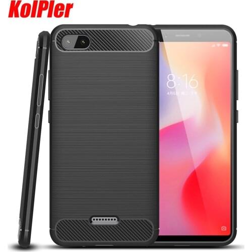 KOLPLER Redmi 6A Case For Xiaomi Redmi 6A Case Silicone Bumper Cover Matte Soft TPU Back Case For Redmi 6A Shockproof TPU Fundas