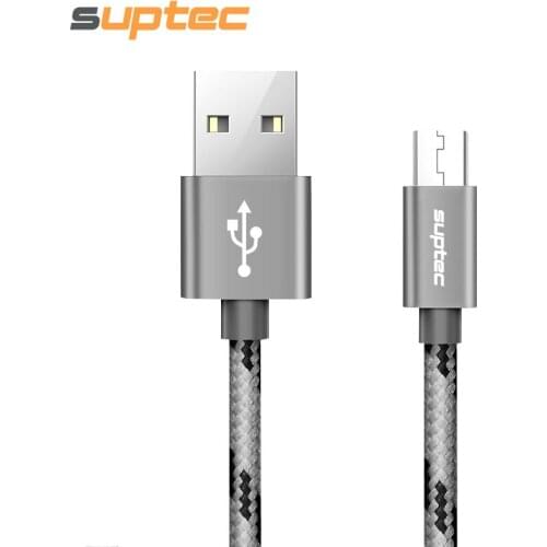 SUPTEC Micro USB Cable, Nylon Braided Fast Charging Data Sync Mobile Phone Charger Cable for Samsung Xiaomi Huawei Android Phone