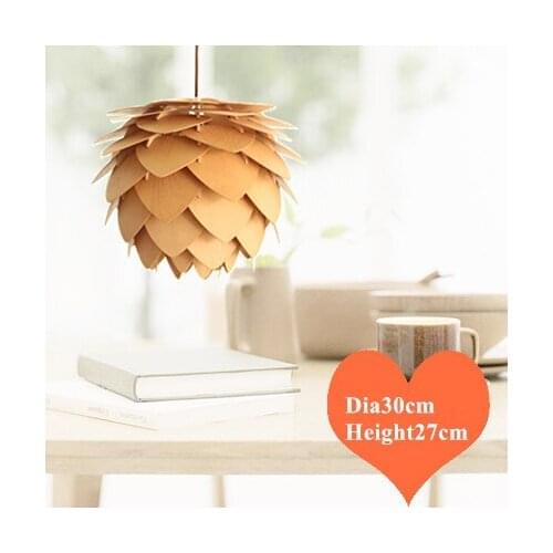 Creative pineal design ply-wood chips pendant lights Handmade E27 LED lamp indoor lamp for living room&corridor&porch BT122-300