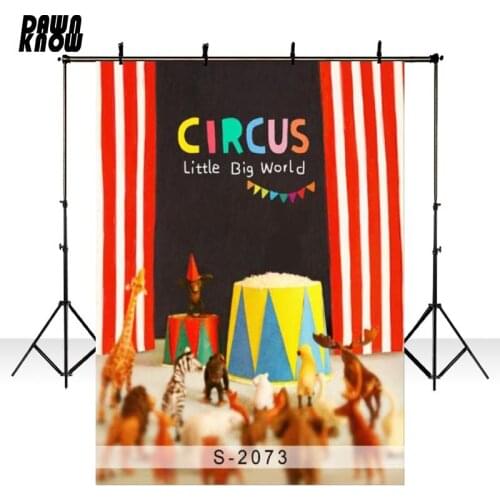 MEHOFOTO Circus Vinyl Photography Background For Birthday Party New Fabric Polyester Backdrops for Children Photo studio S2073