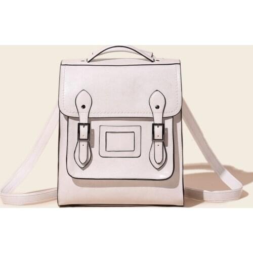 Backpack female fashion genuine leather high quality ladies casual travel bag knapsack school bag college bags for women luxury