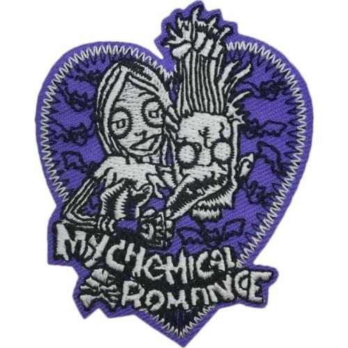 MY CHEMICAL ROMANCE MCR Logo Music Band Iron On/Sew On Patch Heavy Metal Tshirt TRANSFER MOTIF APPLIQUE Rock Punk Badge