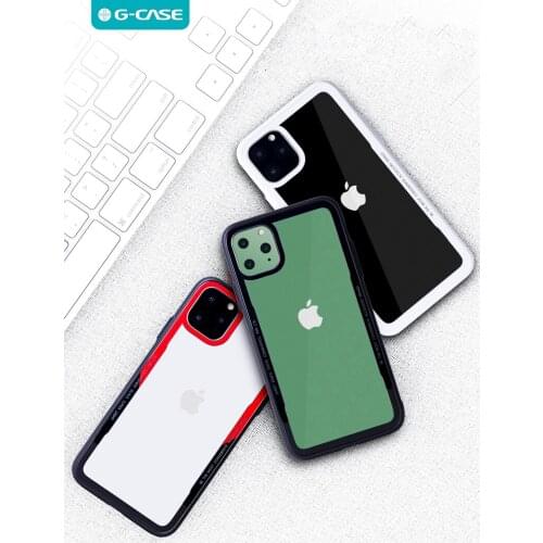 Simple fashion High transparency Glass case With soft TPC Edge for iPhone 12 11 Pro Max X XS XR 6 7 8
