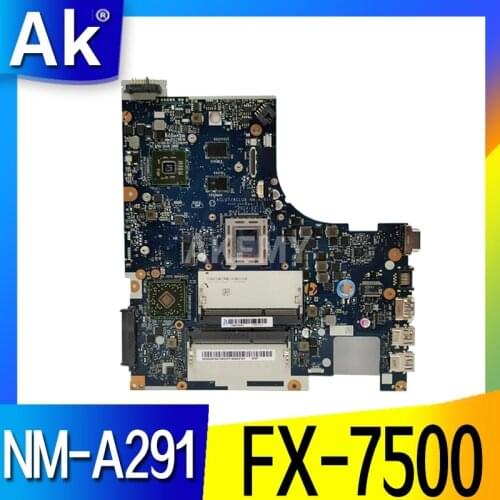 Tested ACLU7 ACLU8 NM-A291 mainboard For Lenovo Z50-75 G50-75 Laptop PC Motherboard FX-7500 CPU