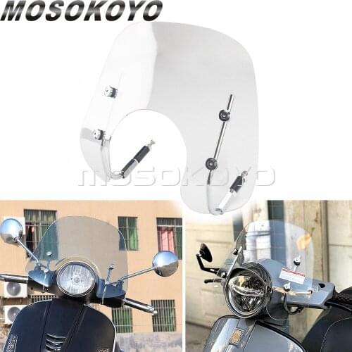 Clear Windscreen Front Windshield Spoiler Air Deflector For Piaggio Vespa GTS 250 300 Scooter Reduce Wind Speed And Airflow