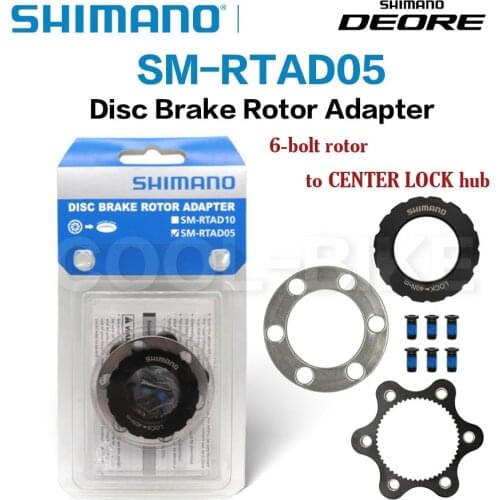 Shimano SM RTAD05 Disc Brake Rotor Adaptor 6-bolt rotor to CENTER LOCK hub SM-RTAD05 MTB Road Bike Disc Rotor Adapter