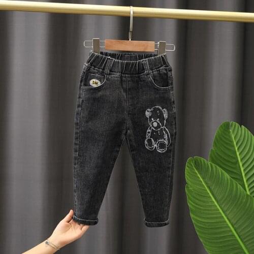 Spring&Autumn Children Trousers New Boys Girl Jeans Kids Denim Pants Excellent Quality Cotton Casual Baby Toddler Comfortable