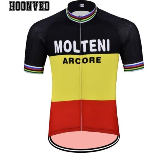 Tour de Spain Go Pro Man MOLTENI Cycling Jersey Short Sleeves Clothing Summer Triathlon Mtb Jersey Road maillot ciclismo hombre