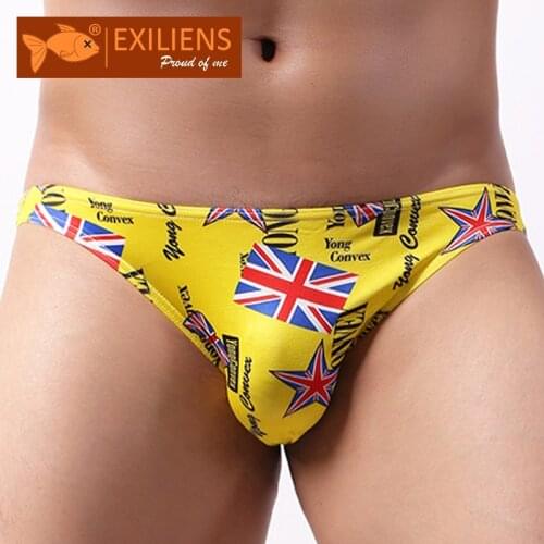 EXILIENS Brand New Sexy Underwear Men Brief Mens Briefs Cueca Masculina Ropa Interior Hombre Calzoncillos Slip Sous Size M-3XL