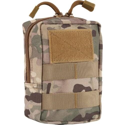 600D Military Tactical Outdoor Waist Bag Multifunctional EDC Molle Pouch Tool Zipper Durable Belt Pouch Waist Pack Accessory