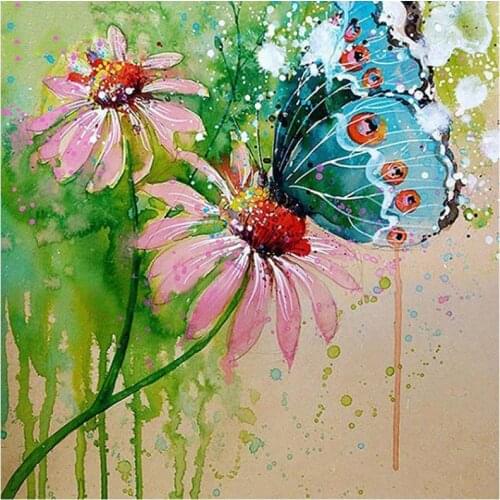 Animal diamond painting daisy butterfly embroidery mosaic sticker diamond dotz rhinestone picture puzzle toy drawing wall decor
