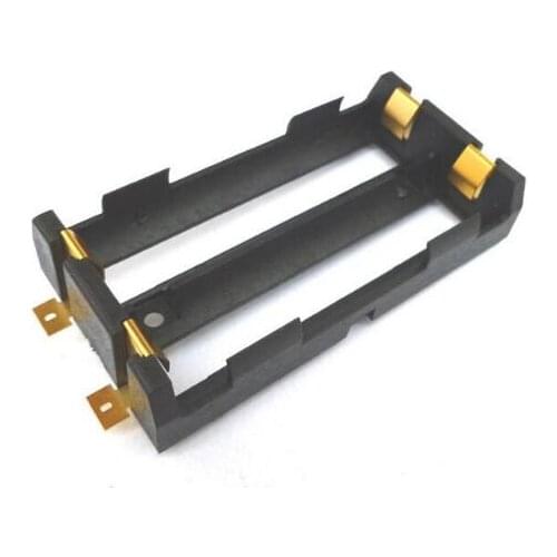 10 Pcs / Lot 18650 Battery Holder SMD 18650 High Quality Battery Storage Box with Brass Pins TBH-18650-1C-SMT