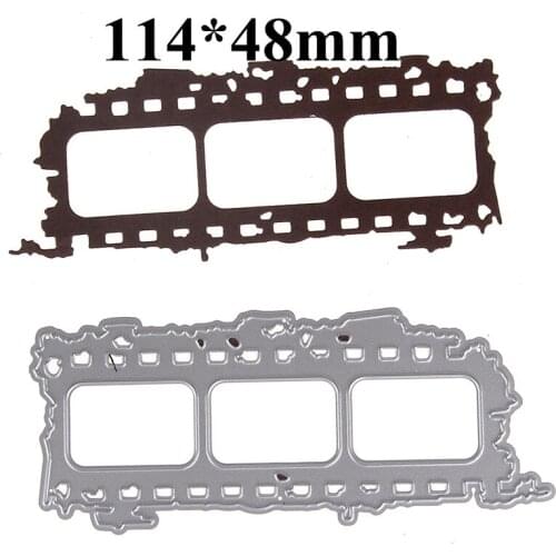2020 Adv-one Scrapbooking Dies Metal Film Strip Frame Cutting Dies Craft Embossing Stamps Stencils Paper Card Making Template