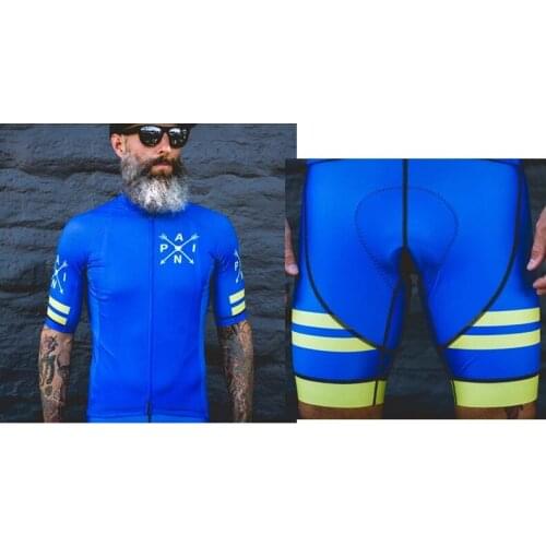 2020 love the pain cycling jersey set Mens summer short-sleeved cycling clothing Outdoor sports jerseys are quick-drying