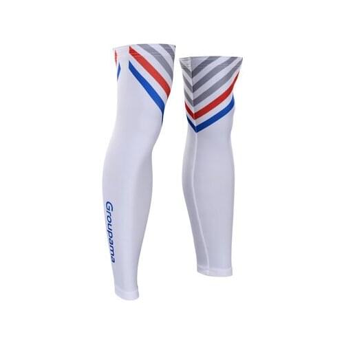 2020 GROUPAMA FDJ PRO TEAM CYCLING JERSEY LEG WARMERS SUN UV PROTECTION ONE PAIR SZIE XS-4XL