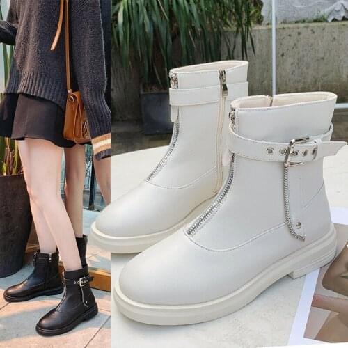 2020 Women Boots Comfy Square High Heel Ankle Boots Fashion Pointed Toe Zipper Boots Autumn Winter Ladies Shoes NW4008