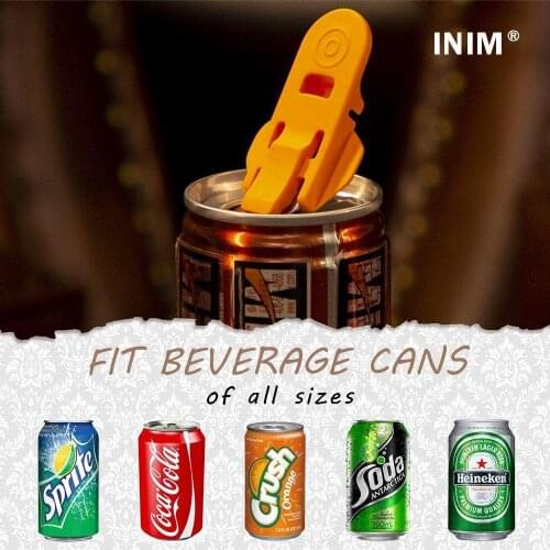 3/6Pcs 2-IN-1 Easy Can Opener Bottle Top Lid Coke Drink Cap Stopper Flip Protector Reusable Random Color
