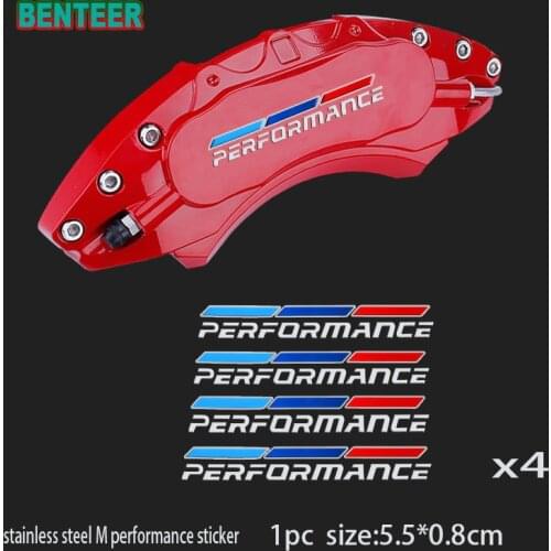 4pcs car Brakes sticker for bmw E30 E34 E36 E38 E39 E46 E60 E61 E70 E71 E85 E87 E90 E83 F10 F20 F30